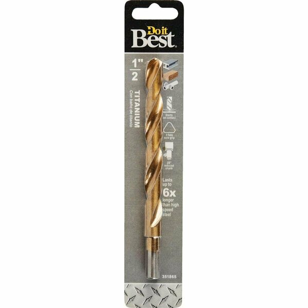 All-Source 1/2 In. Titanium Drill Bit 221361DB